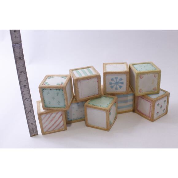 Cherished Teddies, Christmas Blocks Display, Enesco, Priscilla Hillman - Picture 3 of 3